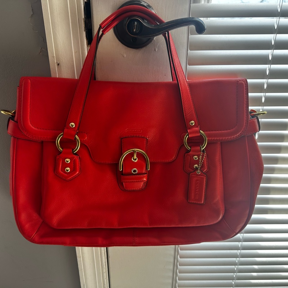 Coach orange Leather Women's Bag